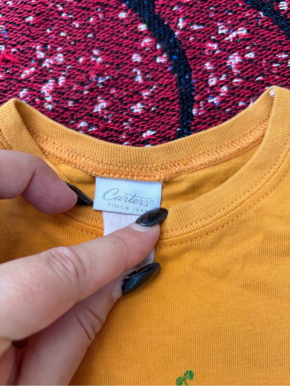 VINTAGE CARTERS YELLOW EMBROIDERED MOUSE RUFFLE SHIRT GIRLS SIZE 2T